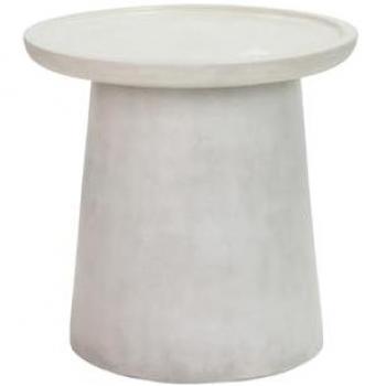 Mesa de Centro Moderna de Cemento Gris 60x60x55 cm