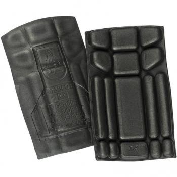 Rodilleras Waterloo Mascot, 1 par, negras y grises, modelo para protección de rodillas