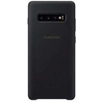 Samsung Silicone Cover, funda oficial para Samsung Galaxy 10+, color Negro