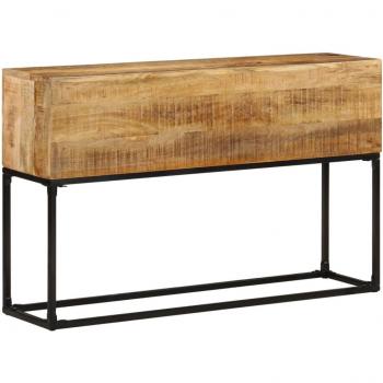 Consola de mesa 120x30x75 cm en madera de mango crudo