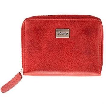 STEPPING STRONG STAMP - Monedero de mujer en piel suave color rojo