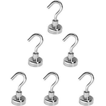Gancho magnético Magnetpro 9 kg Súper potencia de succión Imanes de neodimio fuertes Magnéticos para puertas, armarios, techos, accesorios, accesorios industriales