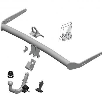 Enganche de remolque desmontable Brink 586600, compatible con vehículos específicos, incluye sistema de liberación rápida, capacidad de carga máxima adecuada para remolques ligeros y accesorios adicionales para instalación