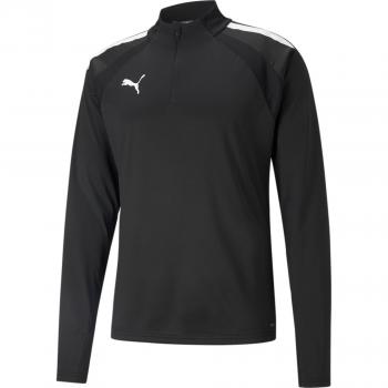 Sudadera Puma Teamliga 1/4 Zip Top para hombre color negro