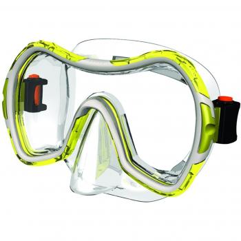 Salvas Win SR - Gafas de Buceo para Hombre Amarillo Transparent Gelb/Silber Talla:Senior