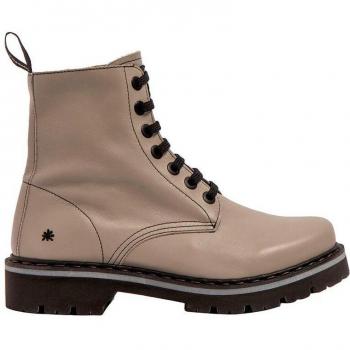 Botines de piel unisex con cierre de cordones