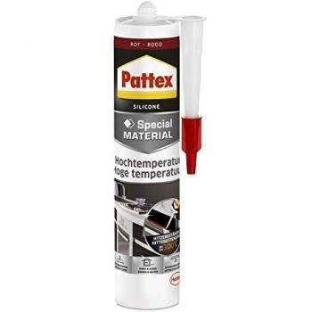 Pattex PFOFR - Silicona para horno y chimeneas, color rojo