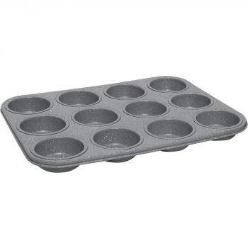 MasterChef - Molde para 12 Magdalenas Antiadherente Rectangular para Hornear Cupcakes