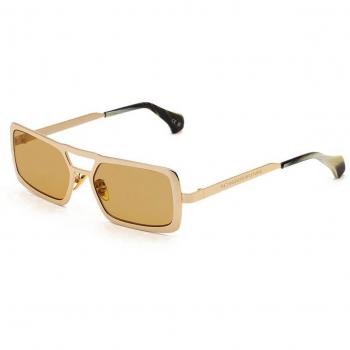 Retrosuperfuture STEREO PLASMA 9TQ Men's Gold Sunglasses 56mm
