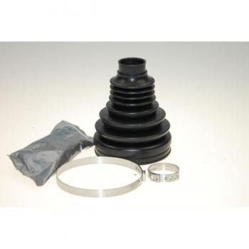 Kit de fuelles para eje de transmisión SPIDAN 36581, incluye fuelles de goma, abrazaderas metálicas y componentes necesarios para la instalación, diseñado para vehículos específicos para garantizar un ajuste perfecto y durabilidad