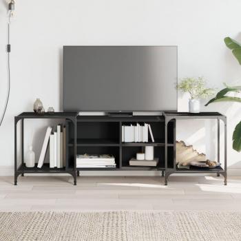 Mueble de TV madera de ingeniería negro 153x37x50 cm vidaXL