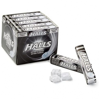 Halls Extra Fuerte - Caramelos de Menta y Eucalipto - Paquete de 20 Unidades x 32g (Total 640g) Sin Azúcar