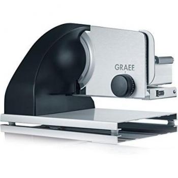 Graef SKS902EU Cortafiambres de Acero Inoxidable Negro, 185 W, Aluminio