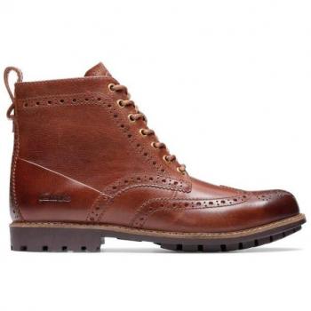 Botín Plano Clarks WestcombeLimit para Hombre en Marrón, Talla 39.5