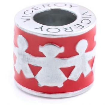 Abalorio Viceroy Mujer VMM0303-19 - Diseño Elegante en Metal Precioso Plateado, 1 cm
