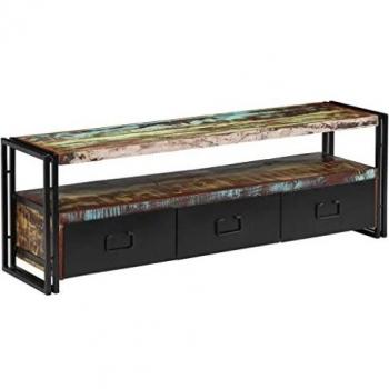 vidaXL TV Cabinet Solid Reclaimed Wood 120x30x40 cm