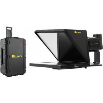 Ikan PT4900 Pro 19 High Bright Beam Splitter Teleprompter Travel Kit, HDMI