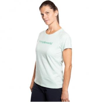 Camiseta de mujer Trangoworld Azagra Th, manga corta, color verde pálido, talla S