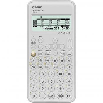 Calculadora Científica Casio ClassWiz FX-570SPX CW Blanca, Recomendada para el Curriculum Español y Portugués, 5 Idiomas, más de 560 Funciones