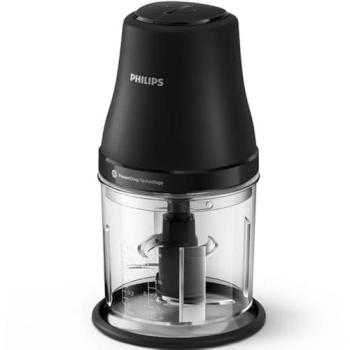 Picadora Philips HR1501/00 Serie 3000, 450W, 1L, 4 cuchillas, color negro