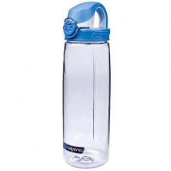 Nalgene OTF - Bidón de acampada y senderismo, color azul/transparente, 0,65 L