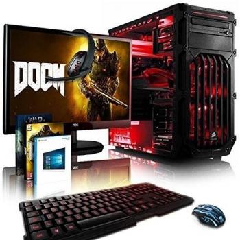 VIBOX Warrior Paquet 4LW Gaming PC - 4,1GHz AMD FX 6-Core CPU, RX 460 GPU, Extremo, Ordenador de sobremesa para oficina Gaming paquete con juegos 2