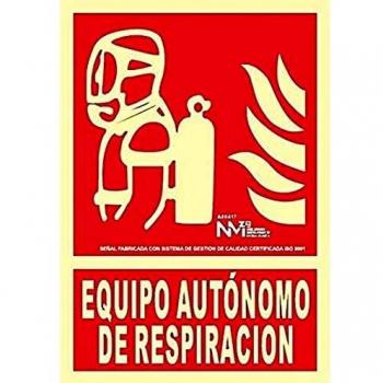 Normaluz NM RD00117 - Señal Luminiscente Equipo Autónomo de Respiración Clase B PVC 0,7mm 21x30cm