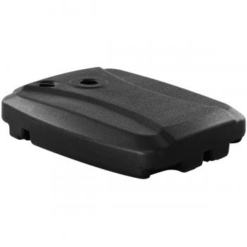 Base para Sombrilla 60 L Soporte Resistente con Ruedas y Ranuras, Base Cruzada Pesada Portátil para Llenar con Agua y Arena