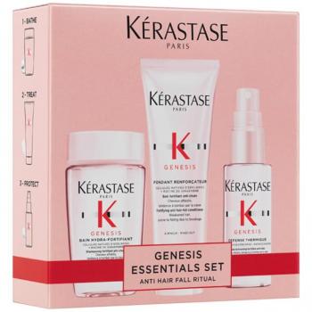Kérastase Travel Pack Genesis Discovery Set - Incluye Bain Hydra-Fortifiant 80 ml, Fondant Reforçateur 75 ml y Défense Thermique 45 ml
