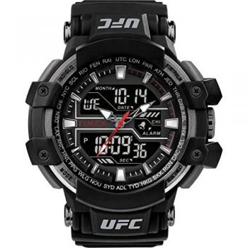 Timex UFC Combat Colossus Black Resin Watch 53mm Unisex