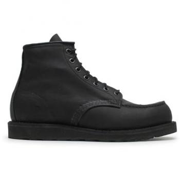 Red Wing Men's 6 Inch Black Harness Moc Toe Leather Boots - UK10 EU44 US11
