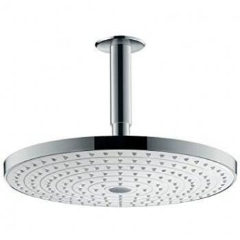 Hansgrohe 27337400 Raindance Select S 300 ducha de techo, 2 tipos de chorro, blanco/cromo