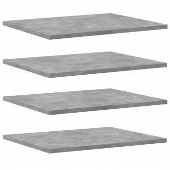 vidaXL Bookshelf Boards 8 pcs Concrete Grey 40x50x1.5 cm Engineered Wood