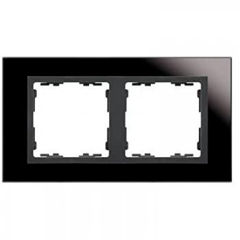 Marco Doble Elementos Cristal Negro Grafito 82827-32
