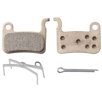 Par de zapatas de freno Shimano M06-MX para bicicleta, tipo metal y muelle con chaveta, compatibles con modelos BR-M975, BR-M966 y BR-M965