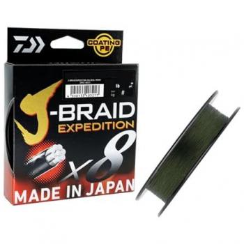 Trenzado Daiwa J-Braid Exp X8 500 m PE.6 D.0.35 mm R.36 kg Verde Oscuro