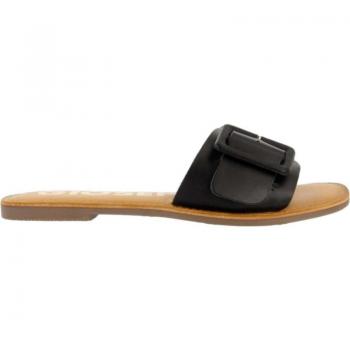 Gioseppo 65923 Sandalias planas Welda para mujer en negro de piel vegana