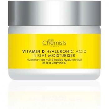 SKIN CHEMISTS Crema Hidratante de Noche de Ácido Hialurónico con Vitamina D