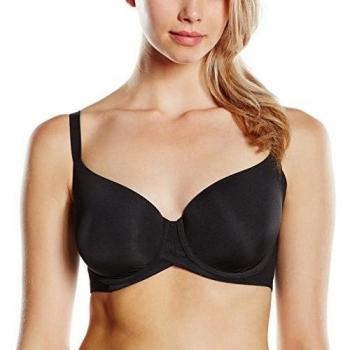 Wacoal Ultimate Side Smoother Contour Bra for Men, Black 90D