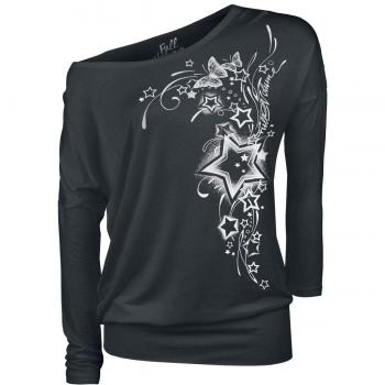 Full Volume by EMP Fast and Loose Manga Larga Mujer Negro XL