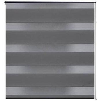 vidaXL Persiana Cebra 40 x 100 cm Gris para Ventana para hogar Moderno