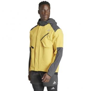 adidas Ultimate Cold Ready Chaqueta Para Correr Hombres - Amarillo Oro, Negro