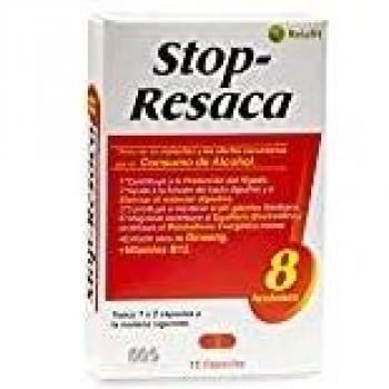 Stop Resaca – 15 Cápsulas | Relafit - Laboratorios MS | Vitamina B12 | Contribuye a la reducción de los efectos secundarios provocados por el consumo de alcohol.