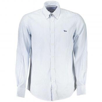 Elegant Striped Button-Down Cotton Shirt - XL