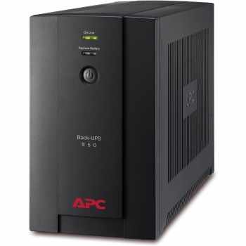 APC Back-UPS BX950UI - Sistema de Alimentación Ininterrumpida SAI, 950VA, 4 Salidas IEC, AVR, USB con Software de Apagado Integrado