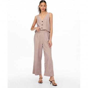 Only Pantalón culotte de mujer con cintura elástica