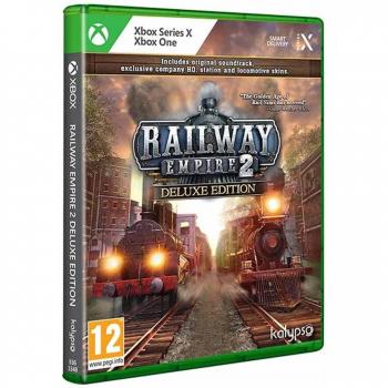 Railway Empire 2 (Deluxe Edition), Juego para Consola Microsoft Xbox Series X, incluye contenido adicional, gráficos mejorados, nuevas rutas y escenarios, jugabilidad estratégica de construcción y gestión ferroviaria