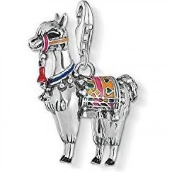 Thomas Sabo Charms con cierre de Mujer, Plata de Ley 925,