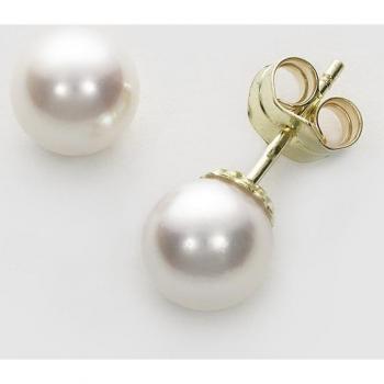Pendientes de perlas cultivadas Japonesas para mujer