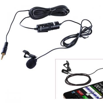 BOYA BY-M1 Microfono Solapa para Smartphones/ Reflex/Videocamaras/Grabadoras de Audio/PC etc.